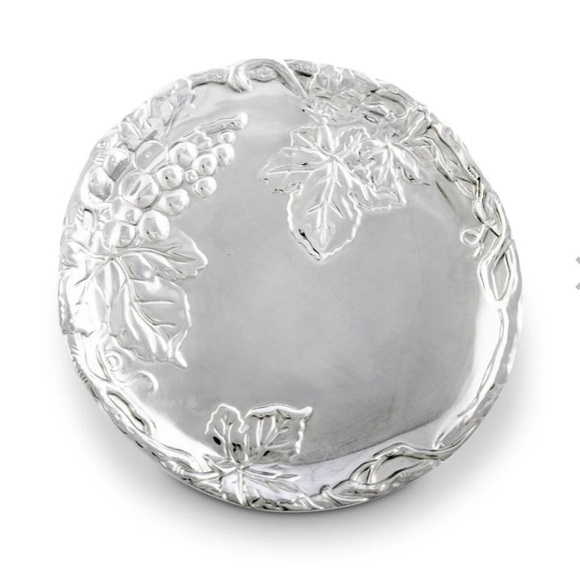 Arthur Court small grape design pedestal cookie/ cake tray - Picture 6 of 8